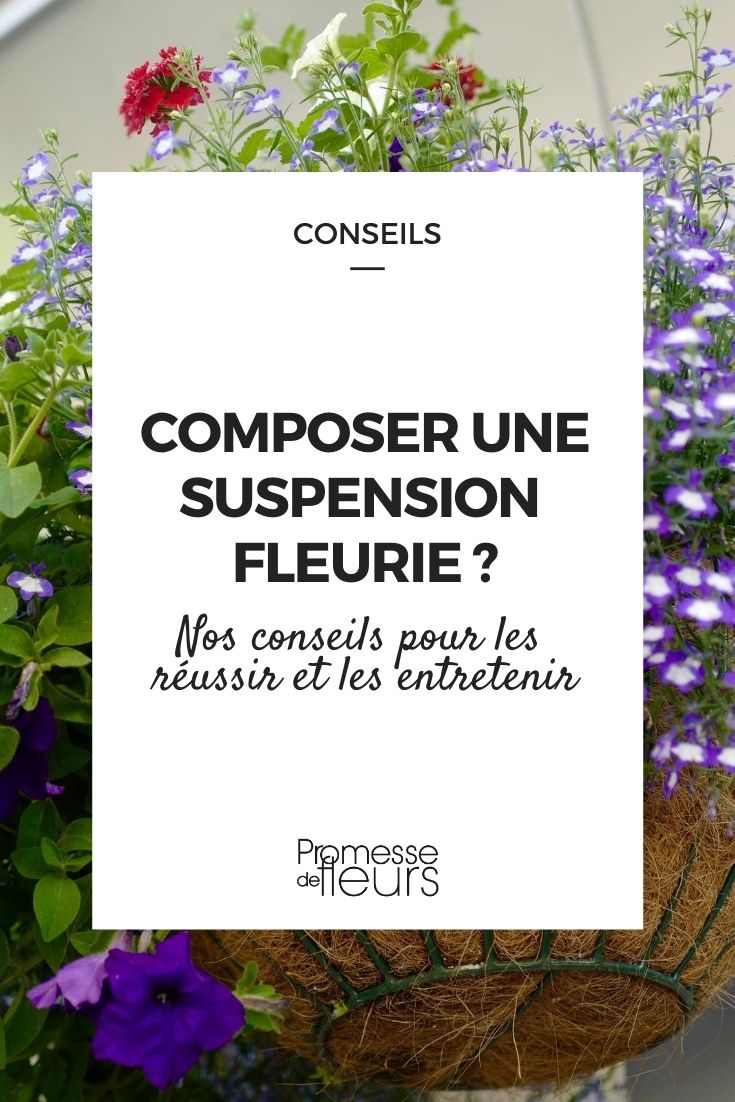 fazer uma composição floral suspensa