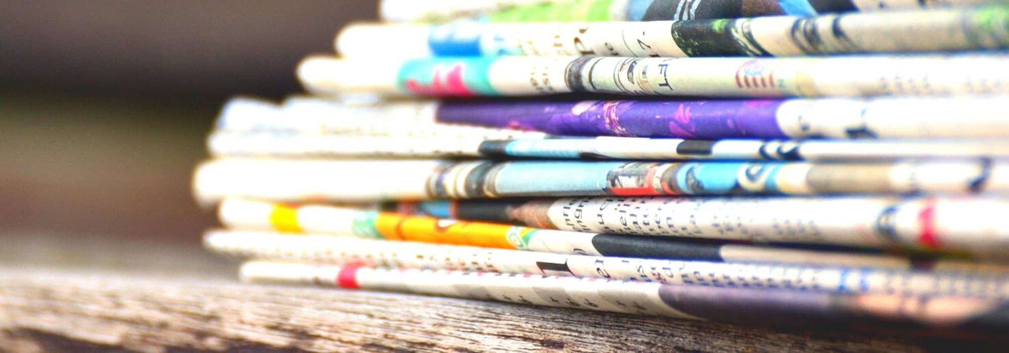 O jornal no jardim