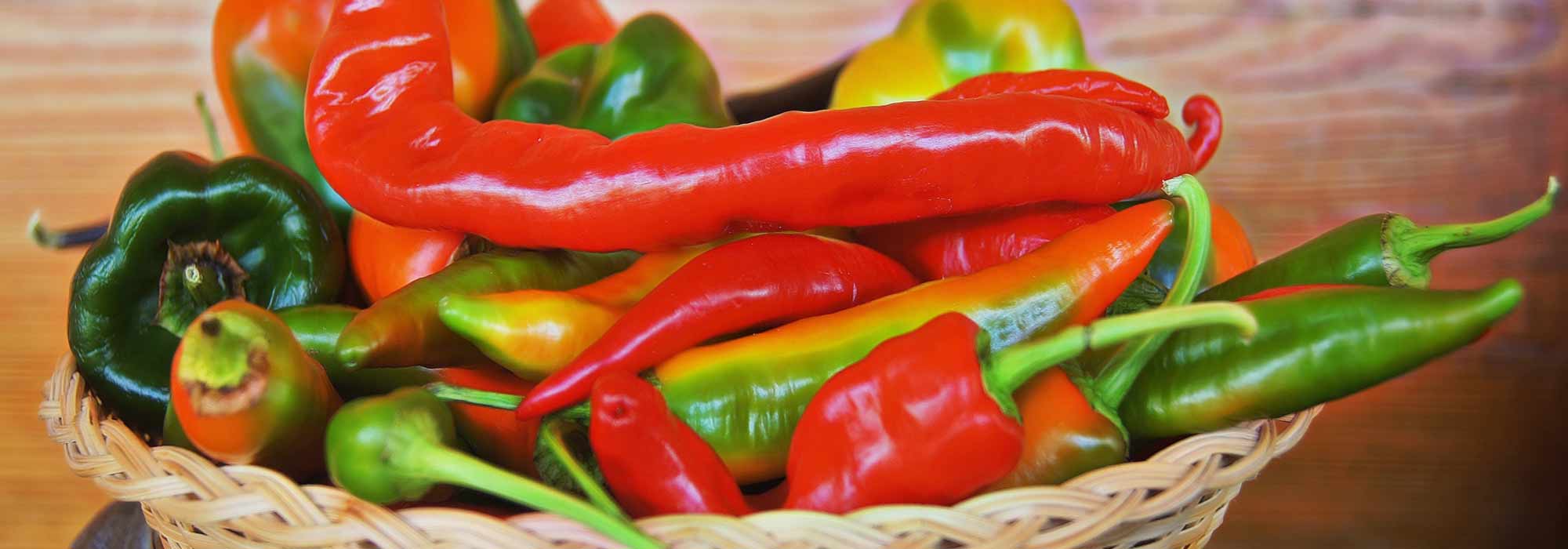 Escolher pimentos e malaguetas