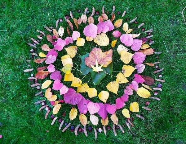 Land Art: Como fazer uma mandala de outono?
