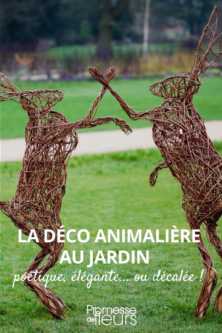 decorar jardim com esculturas de animais