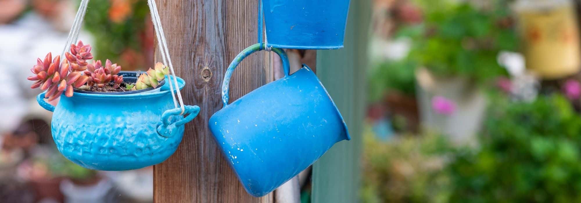 A reciclagem no jardim