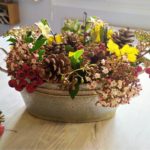 Decoração de outono: criar um centro de mesa natural
