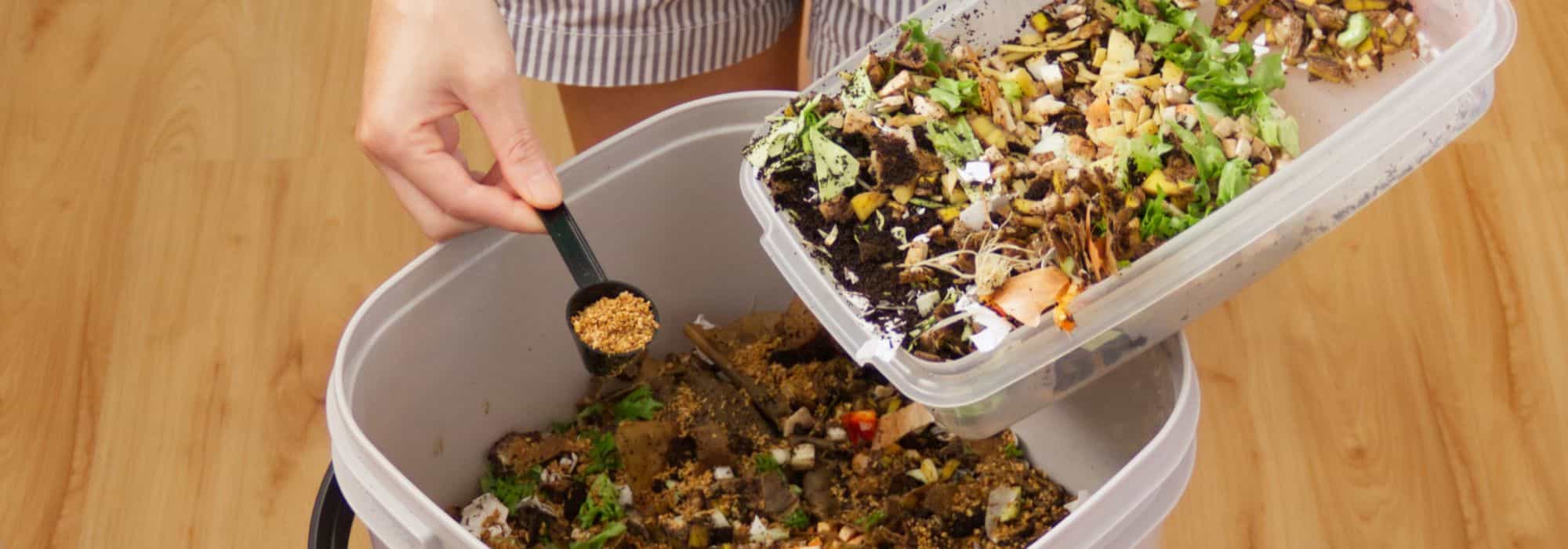 Fazer compostagem na varanda