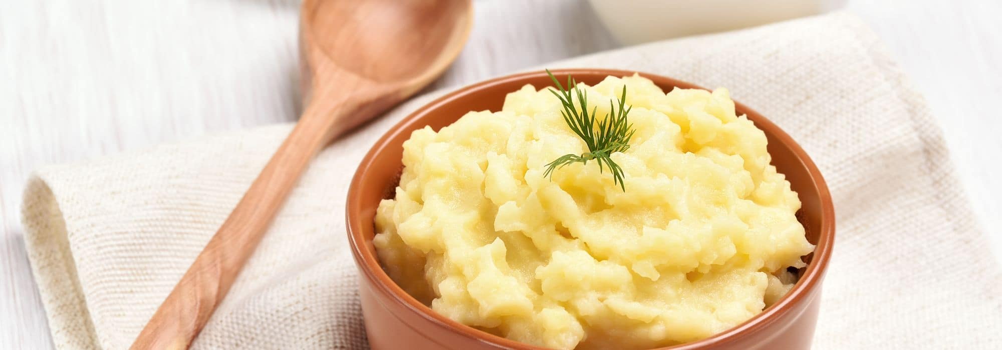 As batatas-inglesas para puré