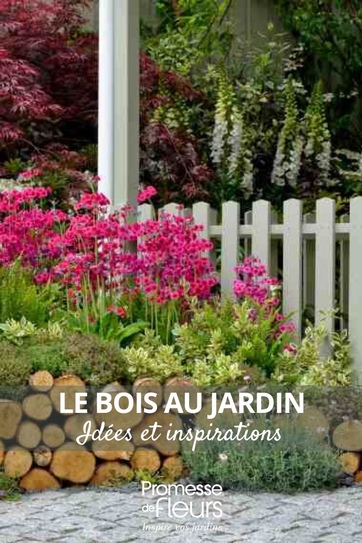 Inspiração para um jardim com madeira