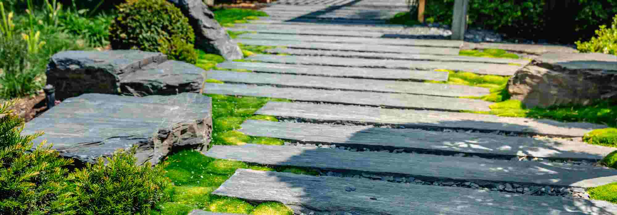 Xisto e ardósia no jardim: ideias e inspirações
