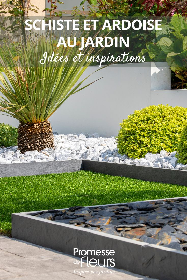 jardim com ardósia no jardim