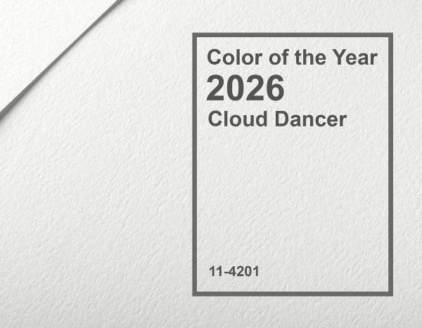 Cor tendência de 2026: "Cloud Dancer" chega ao jardim