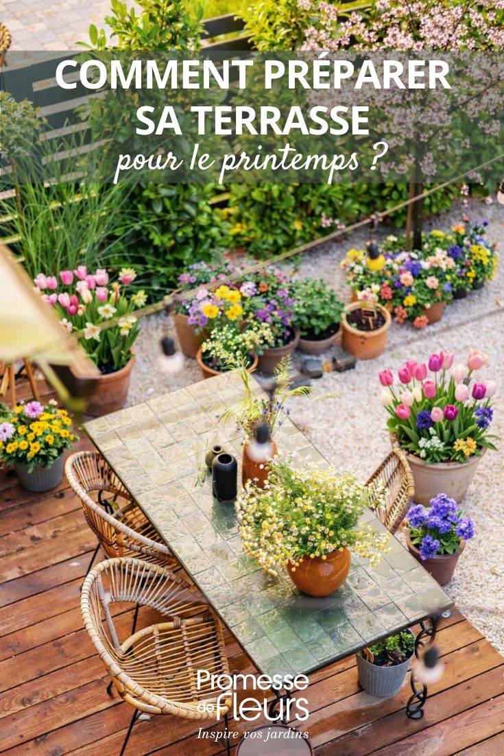 Terraço na primavera