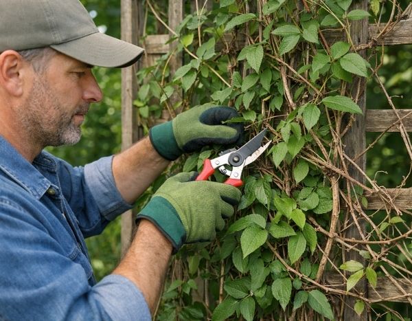 Como podar as clematites de floração primaveril?
