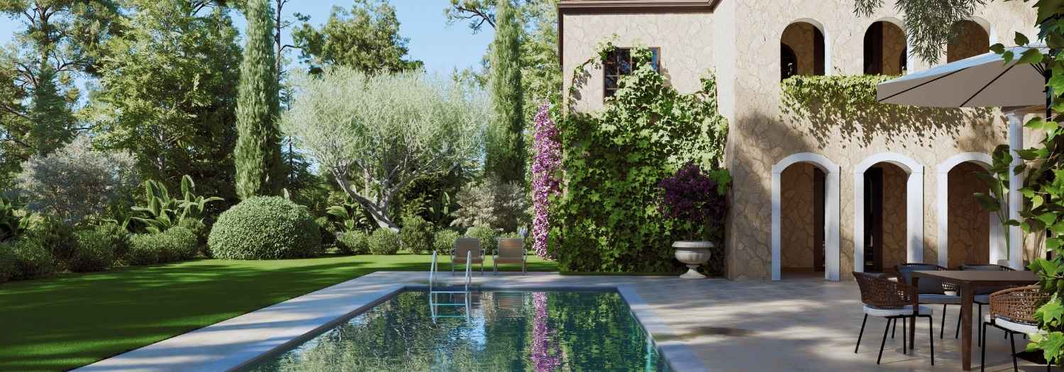Criar sombra para uma piscina: que plantas escolher?