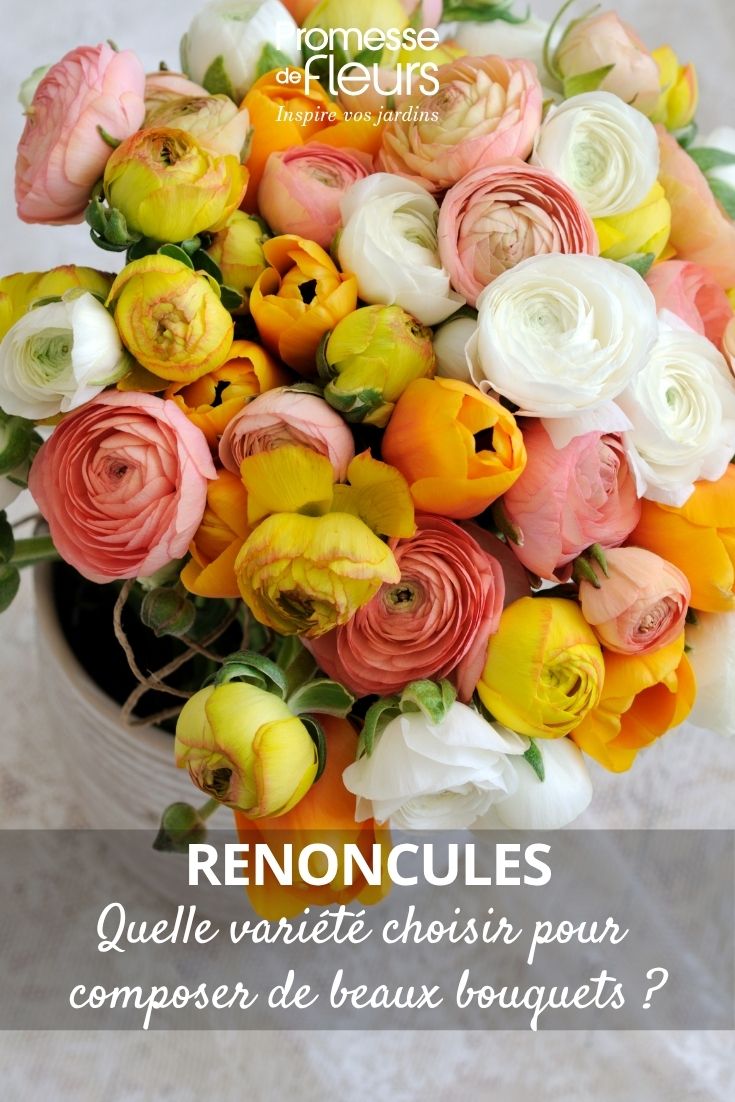 ramo de flores de ranúnculos