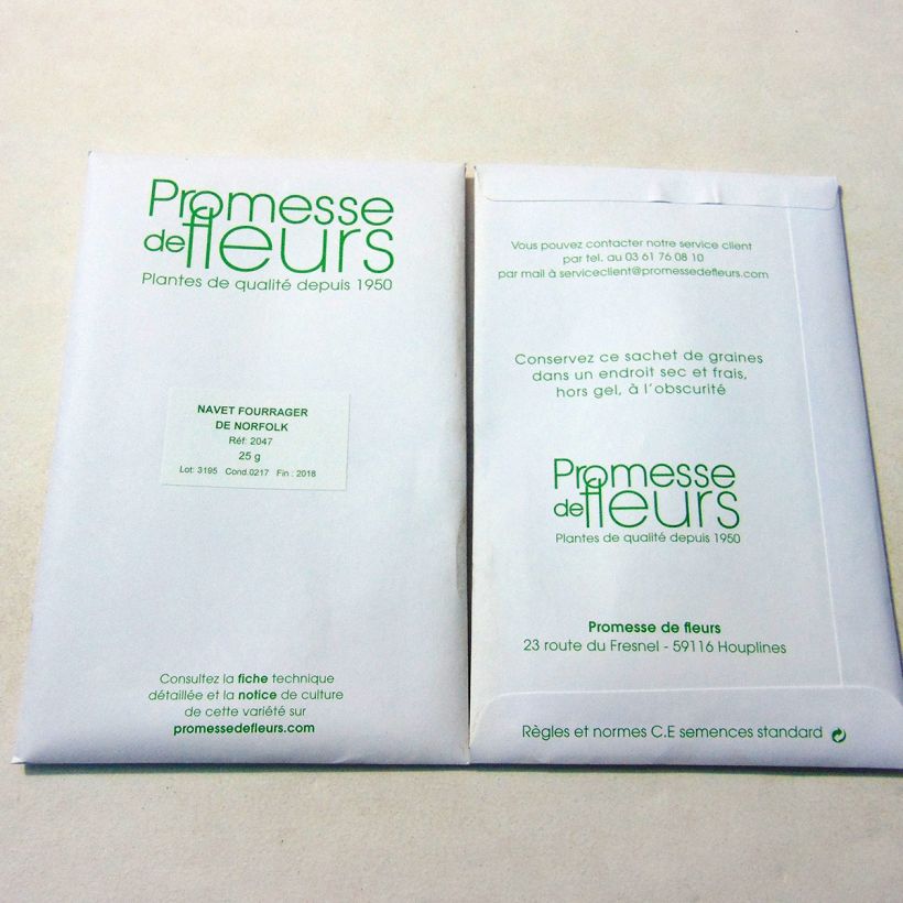 Exemplo de amostra de Navet Fourrager de Norfolk Collet Rouge - Brassica rapa per pack of 10000 seeds (25g) tal como entregue