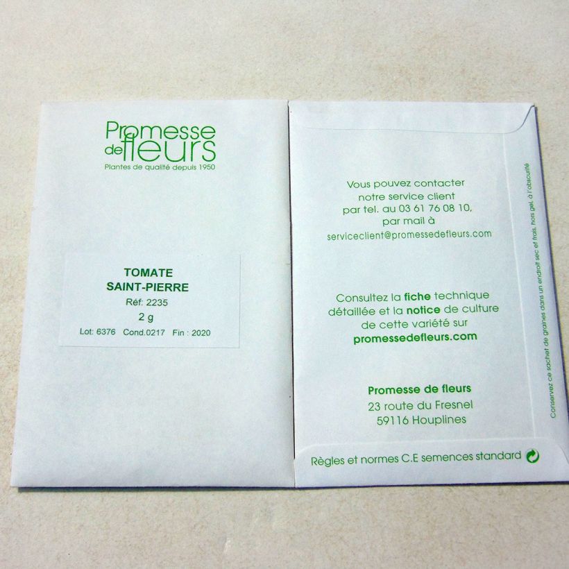Exemplo de amostra de Tomate Saint Pierre - Solanum lycopersicum  o saco de 700 sementes aproximadamente (2g) tal como entregue