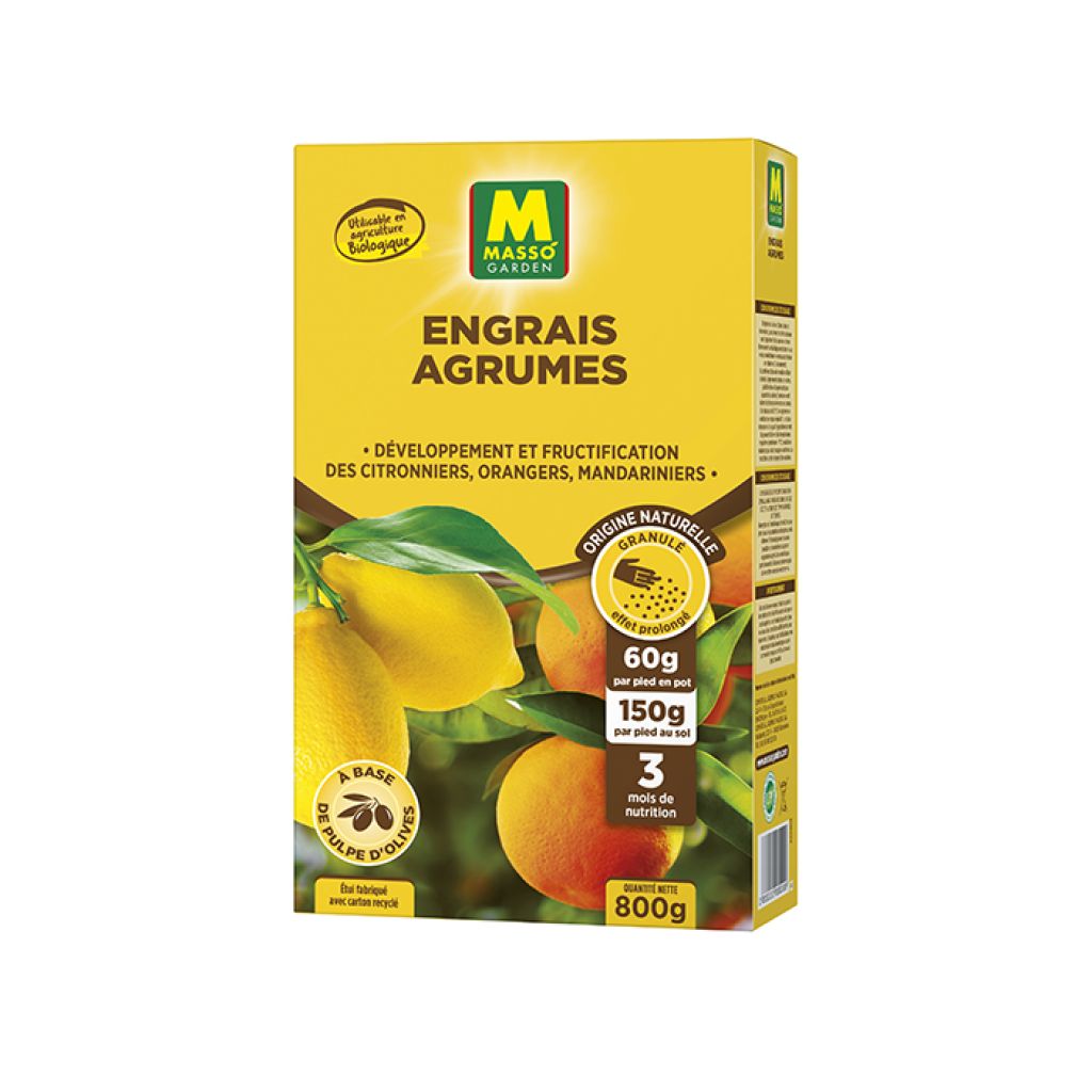 Fertilizante em grânulos para cítricos UAB Masso Garden
