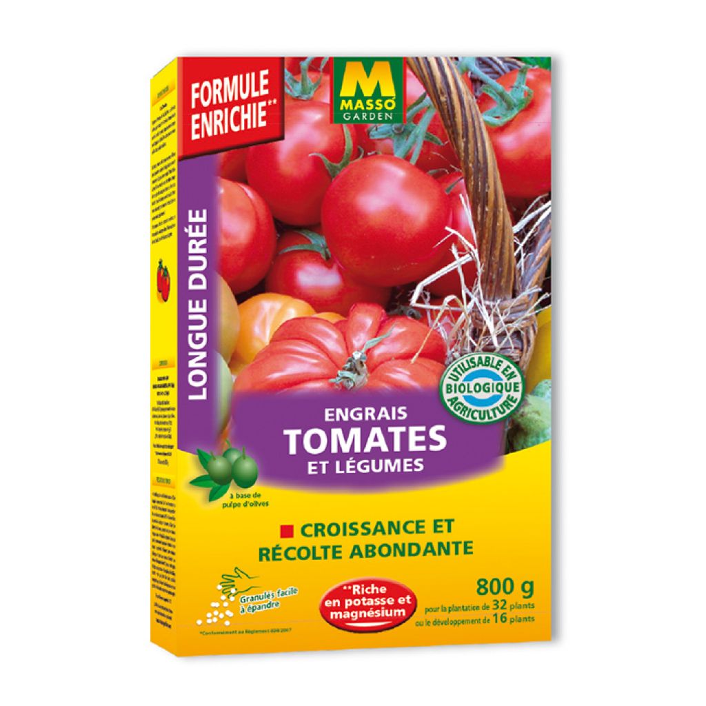 Adubo em grânulos para tomates e legumes UAB Masso Garden