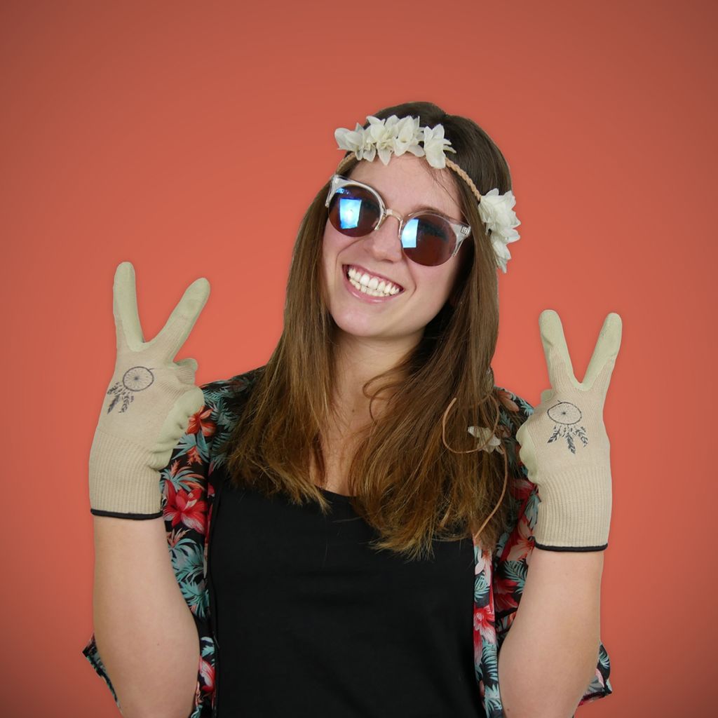 Gants de jardin légers Rostaing Boho coloris beige - différentes tailles disponibles