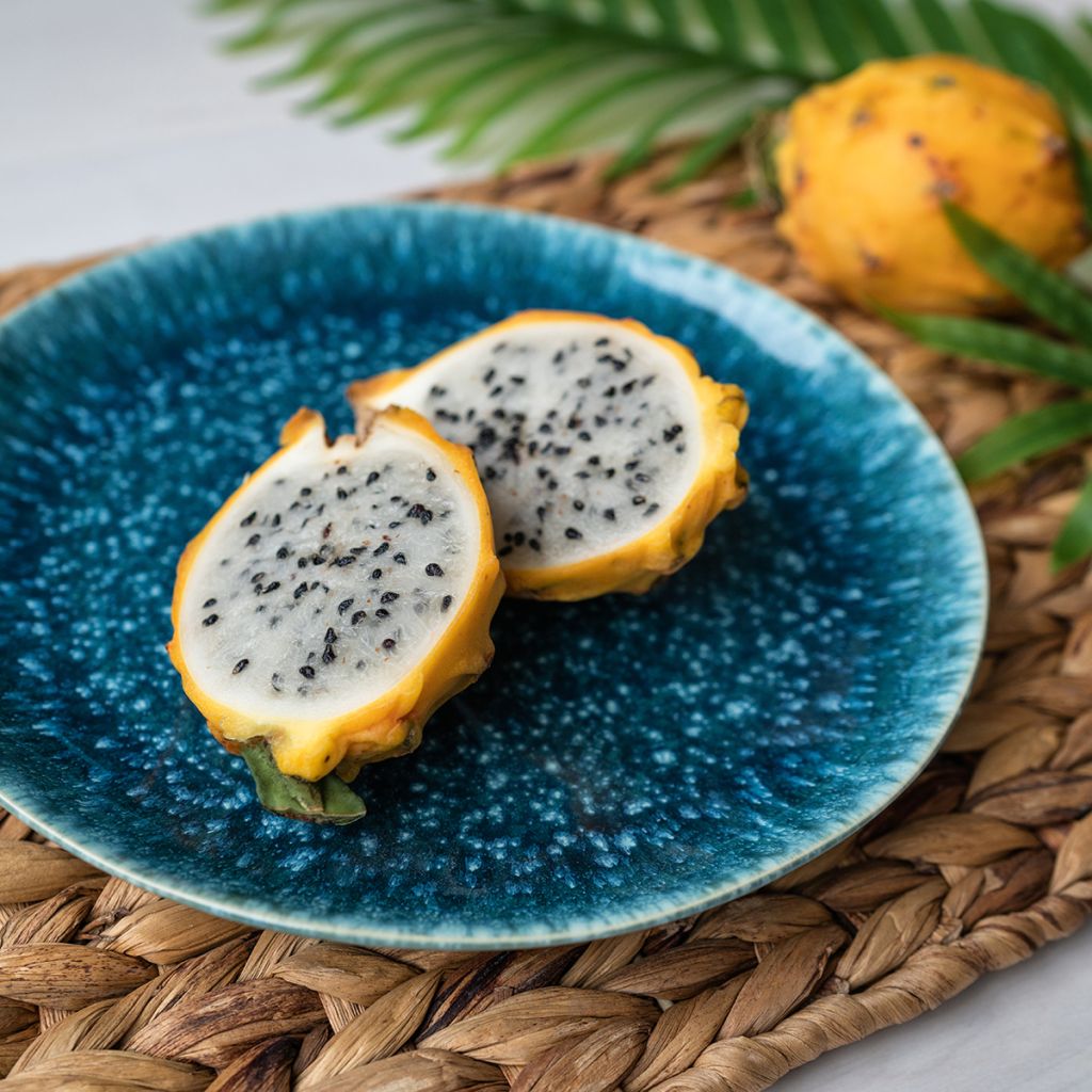 Hylocereus megalanthus - Pitaya, fruto do dragão amarela