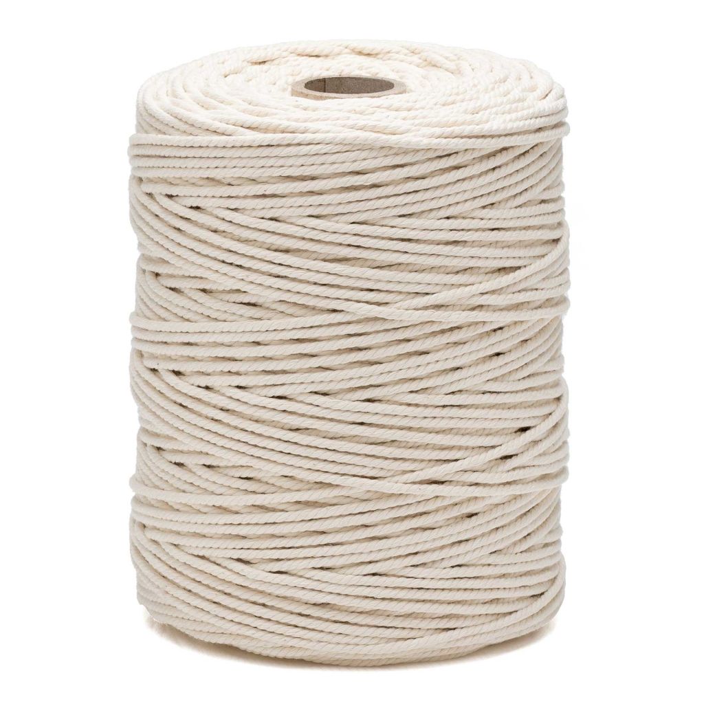 Ficelle en coton câblé La Cordeline - Roll de 1 Kg  Ø2,5mm ±350m S/Grande Coque