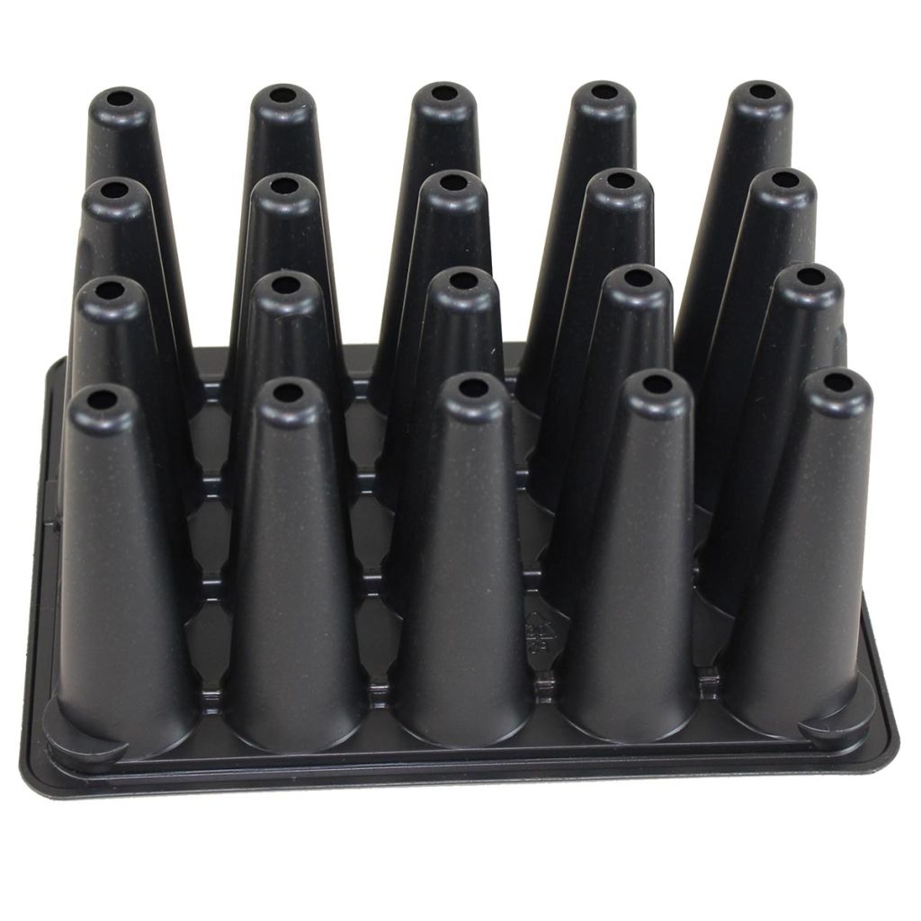 Bandeja de 20 células especial para cenouras - vendida em conjunto de 5