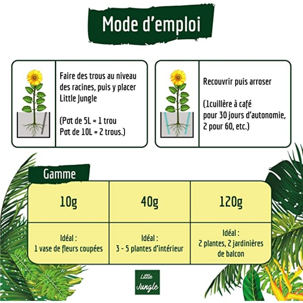 Reservatório de água sólido, retentor de água. Little Jungle
