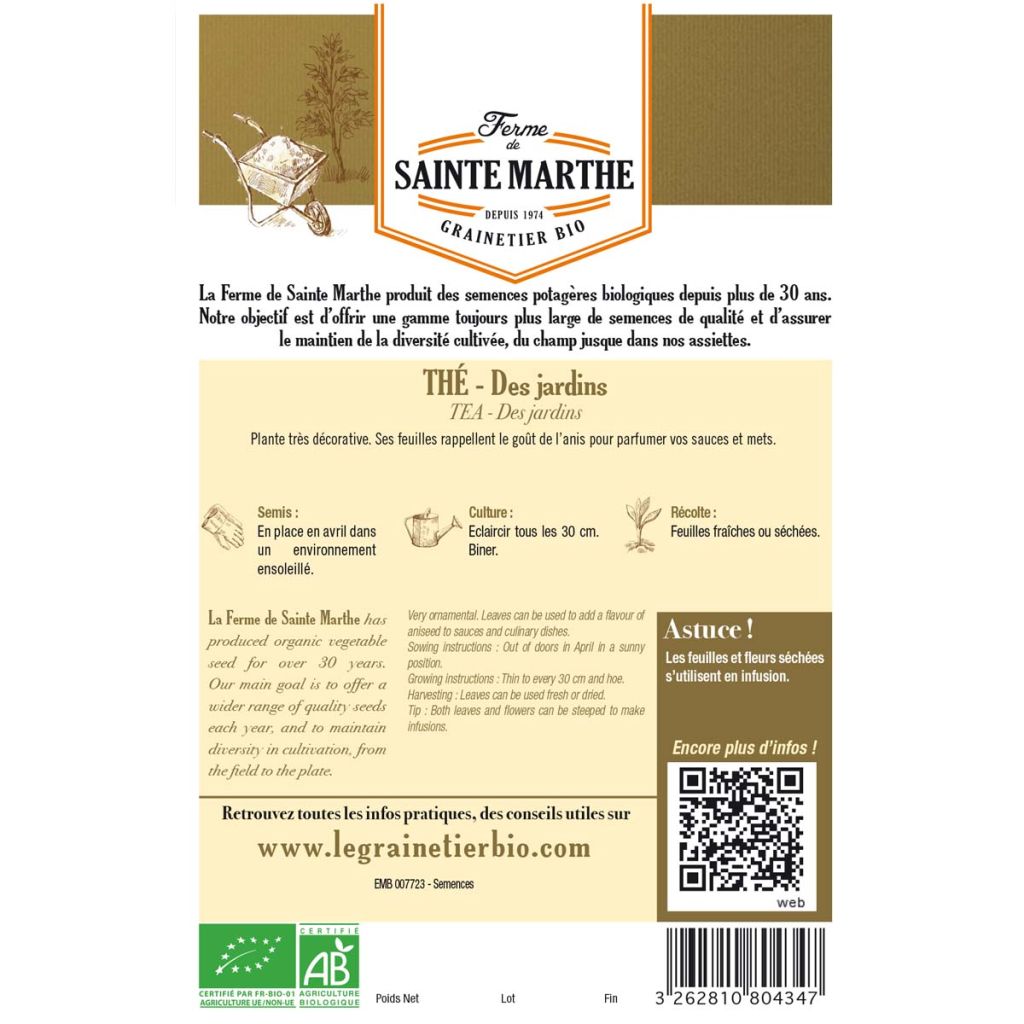 Cabeça-de-dragão-da-moldávia - Ferme de Sainte Marthe Bio