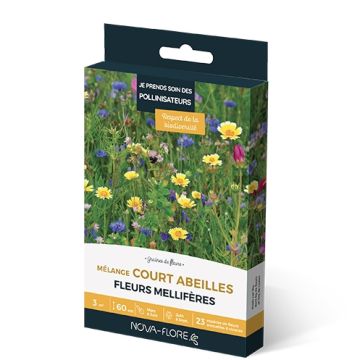 Mistura de flores de porte baixo para abelhas