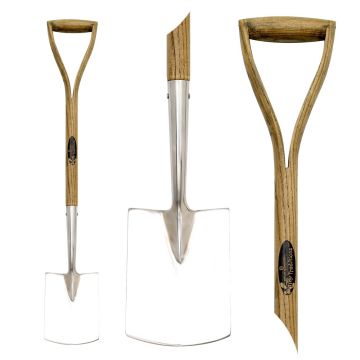 Pá de mão infantil em aço polido com acabamento espelhado Spear & Jackson