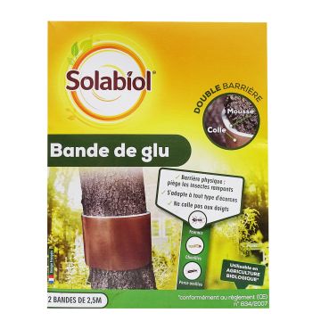 Fita de cola Solabiol, embalagem com 2 fitas de 2,5 m