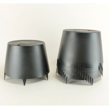 Cloche preta para branquear alfaces Ø 24 cm x 15 cm - vendido em conjunto de 3