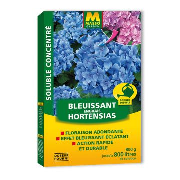 Adubo solúvel para azulamento de hortênsias Masso Garden