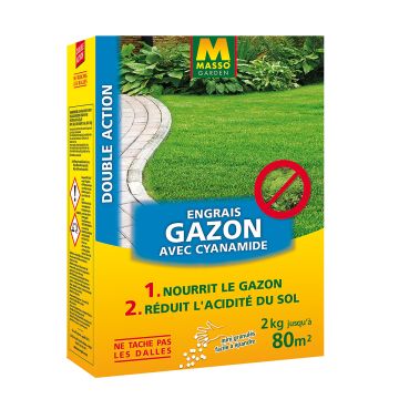 Fertilizante para relvado com cianamida - Masso