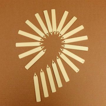 Etiquette étroite à planter ivoire - différentes dimensions disponibles