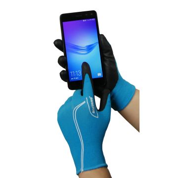 Gants tactiles pour enfants Rostaing MaxTeen bleus - taille 10-12 ans Gants tactiles pour enfants Rostaing MaxTeen bleus - taille 10-12 ans