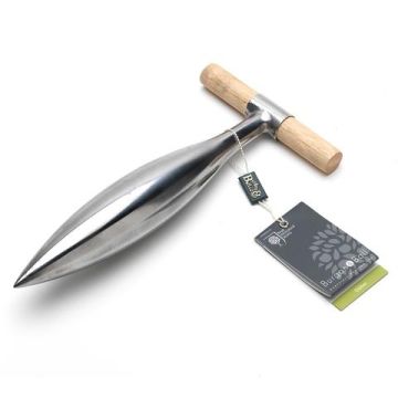 Plantoir à poignée en acier poli Burgon & Ball - Gamme RHS Plantoir à poignée en acier poli Burgon & Ball - Gamme RHS