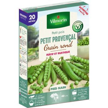 Ervilha-anã Petit Provençal grão redondo Vilmorin