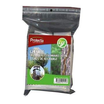 Lote de 3 sacos para armadilha Protecta contra a lagarta-do-pinheiro