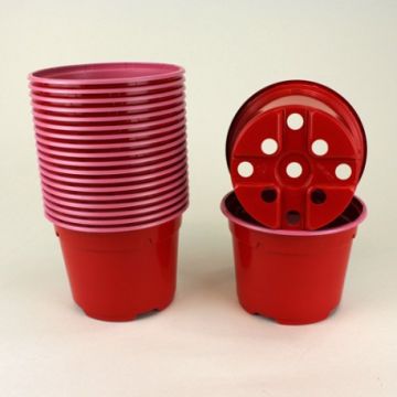 Vaso redondo colorido, Ø 12 cm - vendido em conjunto de 20 unidades