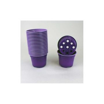 Vaso redondo colorido Ø 9 cm - vendido por 20 unidades